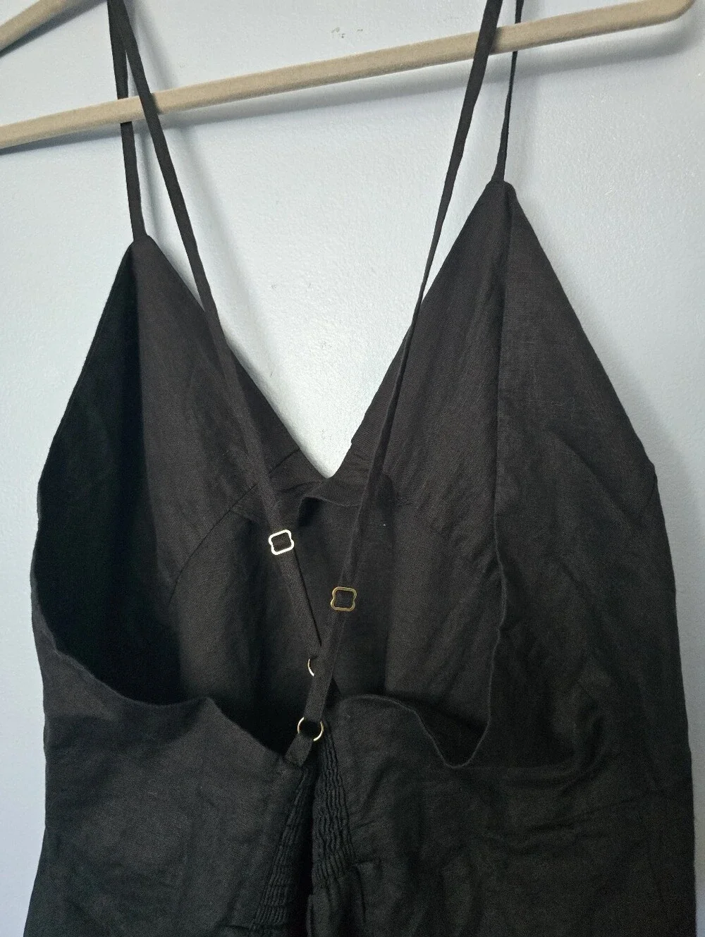 J. Crew Black Cross-back Linen Cotton Blend XXL Nwt